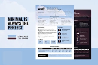 business flyer, one pager, executive summary, marketing material