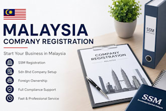 register your malaysia company and provide complete ssm incorporation support