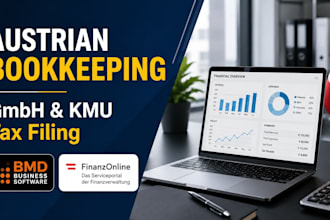 do austrian bookkeeping for gmbh kmu vat corporate tax filing via bmd and rzl