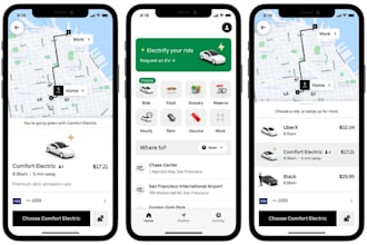 develop bus or taxi booking app, ride hailing, carpooling app, rideshare app