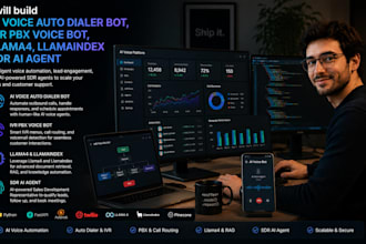 do ai voice auto dialer bot, IVR pbx voice bot, llama4 llamaindex sdr ai agent