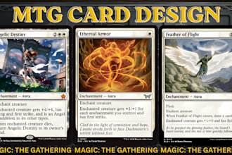 create custom magic the gathering mtg tokens mtg  card art and tcg illustrations