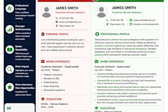 proofread and improve your CV or resume