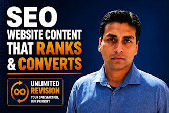write SEO website content and landing page content in 24 hours