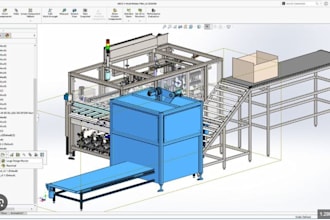 do 3d mechanical cad design engineering industrial product using solid works