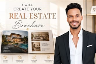 create real estate listing brochures