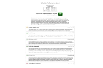 run a schedule analytics report of assessed logic and identified flaws