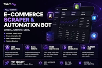 build an e commerce web scraper and automation bot