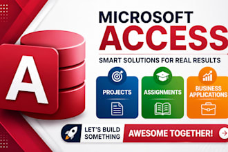 develop microsoft access database project and assignments