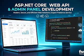 develop full stack dotnet with admin panel