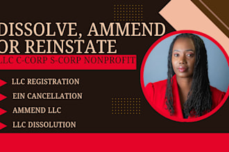 dissolve your llc, llc reinstatement llc amendment, llc registration close ein
