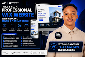 build a professional wix website with SEO and mobile optimization