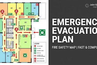 design emergency evacuation plan and fire safety map layouts