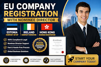 register your eu company with nominee director in estonia ireland