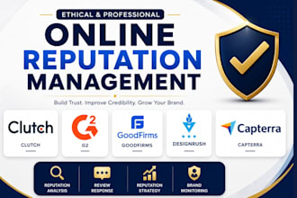 provide ethical online reputation management for your brand on clutch, g2