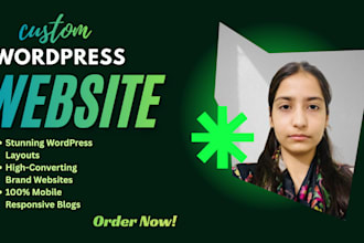 build modern wordpress business brand website