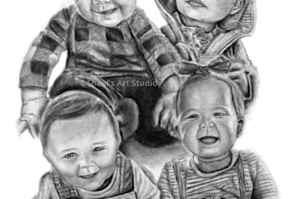create a commissioned charcoal portrait