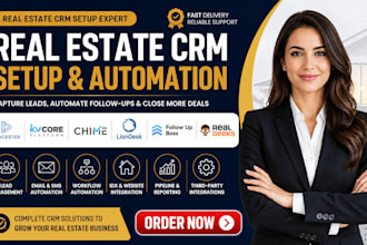 setup placester kvcore chime liondesk follow up boss real geek real estate CRM