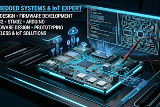 design embedded hardware pcb firmware iot esp32 stm32 arduino systems