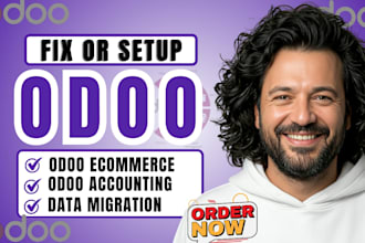 fix or setup odoo ecommerce, shopify migration, integration and odoo accounting