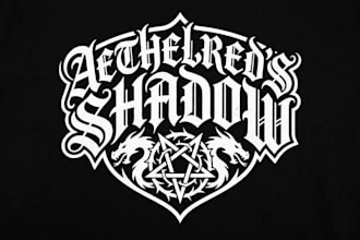 custom gothic metal with texture and chrome effect