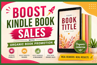 boost kindle book sales with organic book promotion