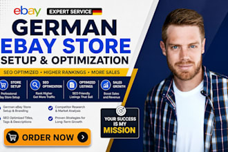 do german ebay shop setup, germany ebay listing german ebay seo german marketing