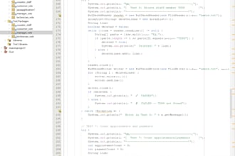 complete your java or python university project with documentation