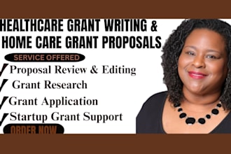 do healthcare grant writing, grant research, write home care grant proposal