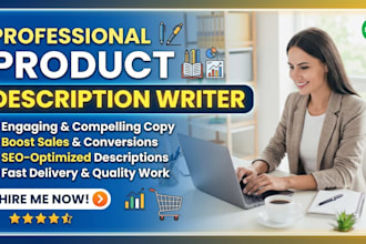 write SEO friendly amazon product description