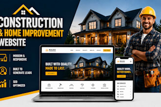 build a modern construction and home improvement website