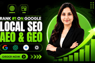 optimize monthly website GEO SEO aeo, local and off page backlink building