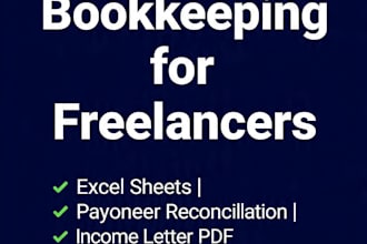 do efficient bookkeeping and professional financial reports for freelancers
