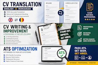 write, rewrite and improve your CV or resume professionally