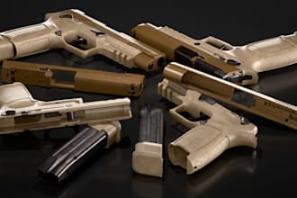 create game ready hard surface 3d assets