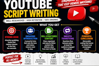youtube scripts with high audience retention