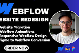 build a responsive webflow website for modern business experience