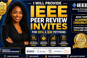 provide ieee or springer peer review invites for eb1a and niw criteria
