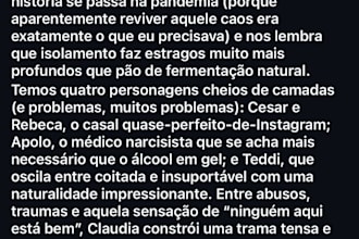 eu vou ler seu livro e fazer uma resenha sincera