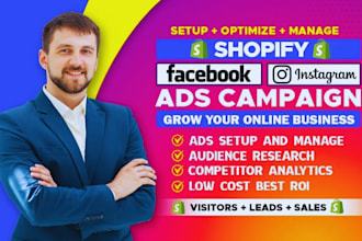 set up and manage facebook ads and instagram ads for leads and sales