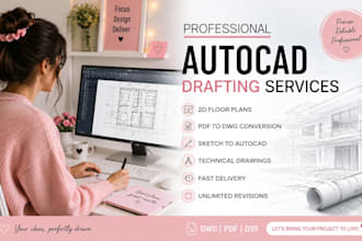 professional autocad 2d drafting and floor plans