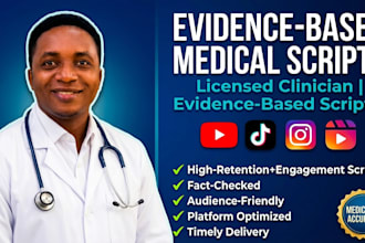 write accurate viral medical scripts as licensed clinician