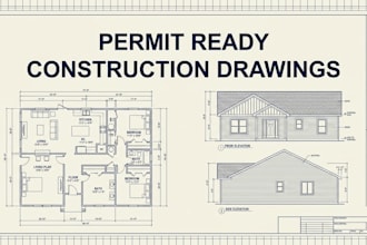 create architectural drawings for building permits