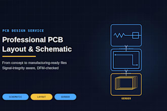 design professional pcb layout, schematic and gerber files