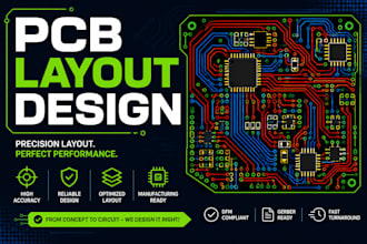 design professional pcb layout, schematic and gerber files