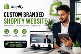 build a custom branded shopify website with automation and advanced setup