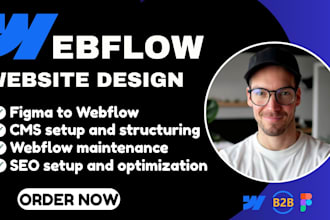 convert your figma designs into structured, responsive webflow website design