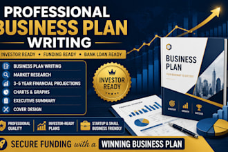 write a business plan with a financial plan for startups, business plan writer