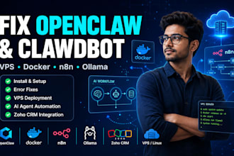 fix setup openclaw clawdbot moltbot hermes qclaw vps n8n ollama clawhub