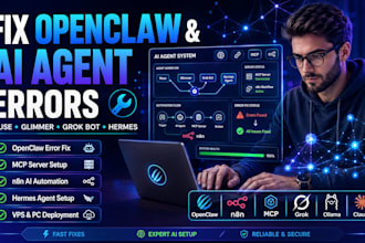 fix openclaw muse glimmer grok bot hermes agent mcp server errors n8n ai setup